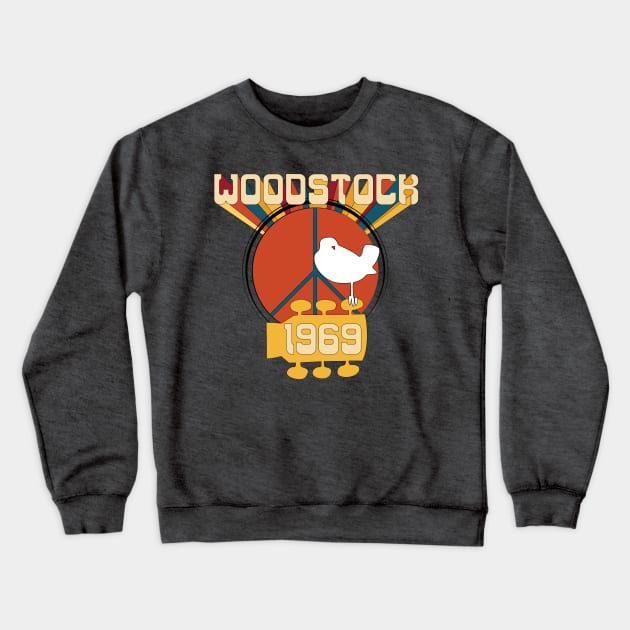 50 years of Woodstock Crewneck Sweatshirt by Shapetrix